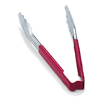 Vollrath Utility Tongs 9.5"  Red