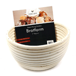 Vollum Brotform Round Proofing Basket, 7" Diameter x 3.5" High, .5 lb 