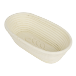 Vollum Oblong Brotform Proofing Basket with Leaf Design, 10