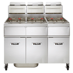 Vulcan 3TR85AF Freestanding Gas Fryer - 255 lb. Oil Cap. w/ Solid State Analog Knob Control - Natural Gas