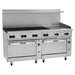 Vulcan 72CC-8B24G Endurance Natural Gas Range 72", 8 Burners, 24" Manual Griddle