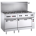 Vulcan EV60SS-10FP208 Electric Restaurant Range 60", 10 French Plates, 2 Ovens - 208V