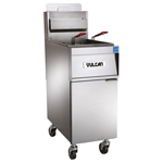 Vulcan 1TR85A-2 Freestanding LP Gas Fryer 85 lb. Oil Cap. w/ Solid State Analog Knob Control