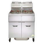 Vulcan Freestanding Natural Gas Fryer 90 lb. Oil Cap. w/ Solid State Analog Knob Control 