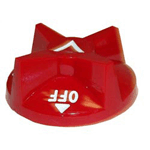 Vulcan Hart OEM # 107727-3 / 407727-3, 2 7/8" Red Broiler / Oven Knob (Off-On)