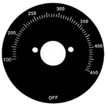 Vulcan Hart OEM # 00-824321 / 824321, Black Grill Dial Plate (Off, 100-450)