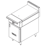 Vulcan V118H Heavy Duty Gas Range 18", Full Hot Top - Modular Frame