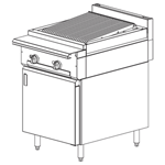 Vulcan VCBB24B Heavy Duty Gas Range 24", Charbroiler - Cabinet Base