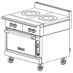 Vulcan V2FT36 Modular Frame Heavy Duty Gas Range 36