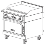 Vulcan VGMT36 Modular Frame Heavy Duty Gas Range, 36" Thermostatically Controlled Griddle