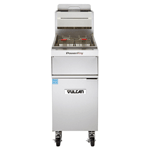 Vulcan 1VK65A-1 PowerFry Natural Gas Fryer - 65 lb. Oil Cap. w/ Solid State Analog Knob Control