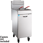 Vulcan VEG35 Free Standing Entry Level Gas Fryer 35-40 Lbs. Oil Capacity - Millivolt Control