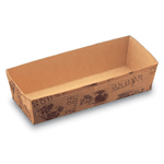 Welcome Home Brands Country House Rectangular Paper Loaf Baking Pan, 4.4 Oz, 4.2" x 1.2" x 1.3" High, Case of 500