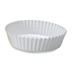 Welcome Home Brands Disposable Baker's White Ruffled Paper Tart Pan, 3.6" Diameter x 0.8" High, Case of 1500