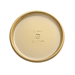Welcome Home Brands Gold Round Presentation Cake Plate, 3.1" Diameter - Case of 500