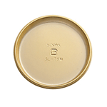 Welcome Home Brands Gold Round Presentation Cake Plate, 3.1