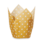 Welcome Home Brands Honey Dot Tulip Cup (Honey Dot), 2"d x 3.25"h - Case of 1000
