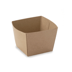 Welcome Home Brands Kraft Cube Paper Baking Cup, 3.9 Oz., 1.8" L x 1.8" W x 1.8" H, Case of 500