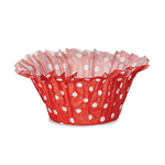 Welcome Home Brands Red Dot Muffin Basket 2" Diameter x 1.85" High - Case of 1000
