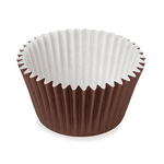 Welcome Home Brands Ruffled Baking Cup (Brown), 1.9"d x 1.5"h - Case of 600