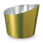 Welcome Home Brands Top Tipped Gold Disposable Paper Baking Cup, 2.1 oz. Capacity, 1.7" Dia. x 2" High, Pack of 25