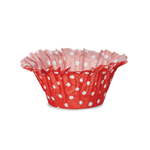 Welcome Home Brands White Dot Red Background Muffin Basket, 2