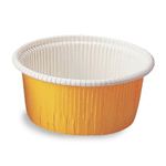 Welcome Home Brands Yellow Curled Disposable Paper Baking Cup, 6.8 Oz, 3.5" Dia. x 1" High, Case of 500