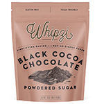 Whipzi Black Cocoa Chocolate Flavor Powdered Sugar, 16 oz.
