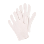White Cotton Gloves, Good for Waiters, 1 Dozen Pairs