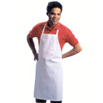 White Economy Bib Apron 32-1/2" x 35"