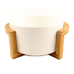 Wilmax WL-992749/A Bowl 9" with WL-771107/A Bowl Stand 10.5" x 4.5"H