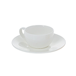 Wilmax WL-993002/AB Fine Porcelain 3 Oz (100 ML) Coffee Cup & Saucer, Pack of 6
