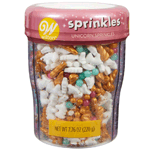 Wilton 3 Cell Unicorn Sprinkles Mix, 7.76 oz.