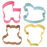 Wilton 4-Piece Baby Theme Cookie Cutter Set