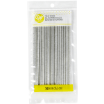 Wilton 6" Silver Foil Treat Sticks, Pack of 30