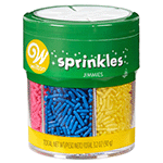 Wilton 6 Cell Jimmies Sprinkles, 3.2 oz.