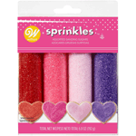 Wilton 710-4276 Valentine Sanding Sugars, 4 Color Pack, 6.8 Ounces