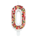 Wilton 'Number Zero' Sprinkle Candle