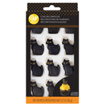 Wilton Black Cat Royal Icing Decorations, Pack of 10