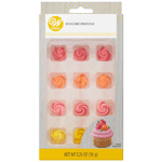 Wilton Bright Rosebuds Icing Decorations, Pack of 12
