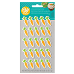 Wilton Carrot Edible Icing Decorations, Pack of 25