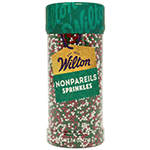 Wilton Christmas Nonpareils, 7.4 oz. 