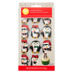 Wilton Christmas Penguins Royal Icing Decorations, Pack of 12