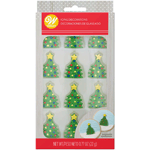 Wilton Christmas Tree Royal Icing Decorations, Pack of 12