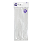Wilton Clear Treat Bags, 4" x 9.5", Pack of 25