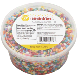 Wilton Colorful Rainbow Confetti Tub, 10.05 oz. 