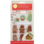 Wilton Customizable Gingerbread House Icing Decorations, Pack of 12