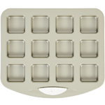 Wilton Daily-Delights Non-Stick Mini Square Pan, 12 Cavities