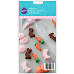 Wilton Easter Mini Bunny and Carrot Candy Mold, 24 Cavities