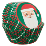 Wilton Festive Santa Claus Cupcake Liners, Pack of 75